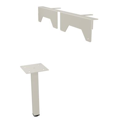 JAMES PIED SOUTIEN METAL 40X40 + FIXATION PR MEUBLE L.1650MM PR ARIAL PIED CARRE ZC