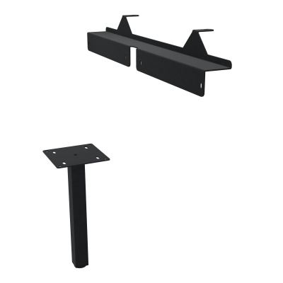 JAMES PIED SOUTIEN METAL 40X40 + FIXATION PR MEUBLE L.1650MM PR CONECT/4MOST PIED RCT ZP