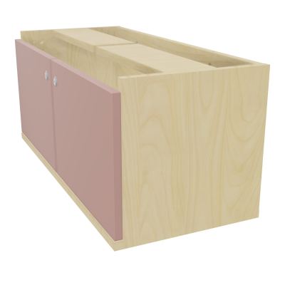 JAMES BLOC MELA AVEC 2 PORTES MELA L82,5 H35,5 P36 CM   N8 R8
