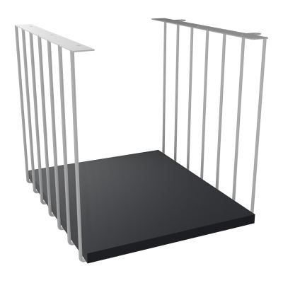 JAMES CUBE FILAIRE METAL L.36 H.36,3 P.41 CM AVEC TABLETTE MELA   SA R9
