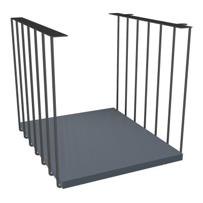 JAMES CUBE FILAIRE METAL L.36 H.36,3 P.41 CM AVEC TABLETTE MELA   SC R6