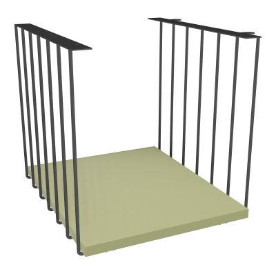 JAMES CUBE FILAIRE METAL L.36 H.36,3 P.41 CM AVEC TABLETTE MELA   SC R7