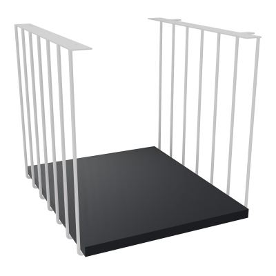 JAMES CUBE FILAIRE METAL L.36 H.36,3 P.41 CM AVEC TABLETTE MELA   SD R9