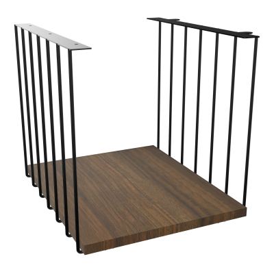 JAMES CUBE FILAIRE METAL L.36 H.38 P.41 CM AVEC TABLETTE MELA