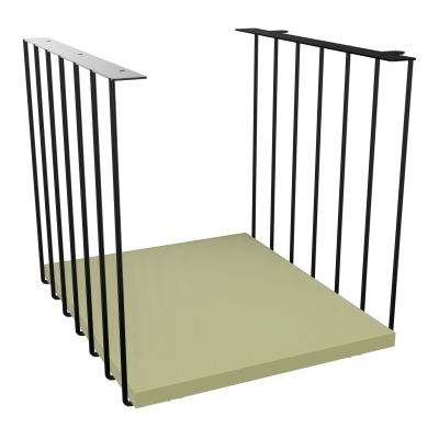 JAMES CUBE FILAIRE METAL L.36 H.36,3 P.41 CM AVEC TABLETTE MELA   SG R7