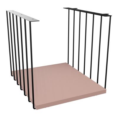 JAMES CUBE FILAIRE METAL L.36 H.36,3 P.41 CM AVEC TABLETTE MELA   SG R8