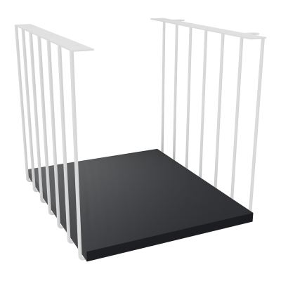 JAMES CUBE FILAIRE METAL L.36 H.36,3 P.41 CM AVEC TABLETTE MELA   SO R9