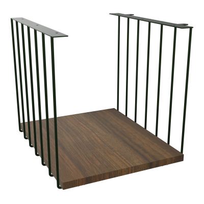 JAMES CUBE FILAIRE METAL L.36 H.38 P.41 CM AVEC TABLETTE MELA