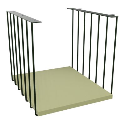 JAMES CUBE FILAIRE METAL L.36 H.36,3 P.41 CM AVEC TABLETTE MELA   ST R7