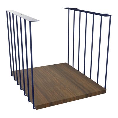 JAMES CUBE FILAIRE METAL L.36 H.38 P.41 CM AVEC TABLETTE MELA
