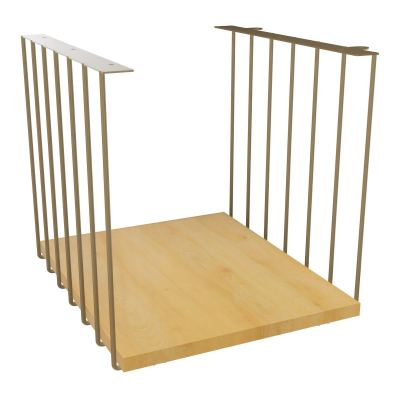JAMES CUBE FILAIRE METAL L.36 H.36,3 P.41 CM AVEC TABLETTE MELA   Z3 R5
