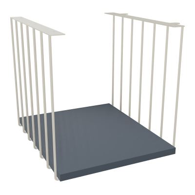 JAMES CUBE FILAIRE METAL L.36 H.36,3 P.41 CM AVEC TABLETTE MELA   ZC R6