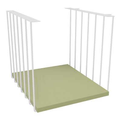 JAMES CUBE FILAIRE METAL L.36 H.36,3 P.41 CM AVEC TABLETTE MELA   ZO R7