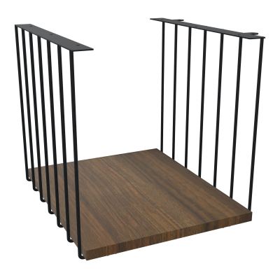 JAMES CUBE FILAIRE METAL L.36 H.38 P.41 CM AVEC TABLETTE MELA