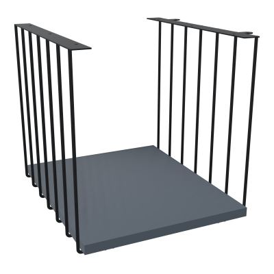 JAMES CUBE FILAIRE METAL L.36 H.36,3 P.41 CM AVEC TABLETTE MELA   ZP R6