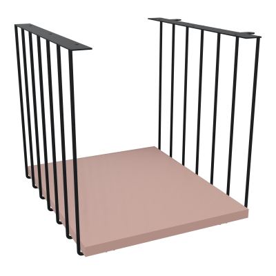 JAMES CUBE FILAIRE METAL L.36 H.36,3 P.41 CM AVEC TABLETTE MELA   ZP R8