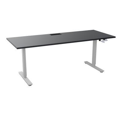 AXEL 2 BUREAU RECT 200X80+ DECOUPE TRAPPE + GOUL - SYST.MANIVELLE R9 Z4