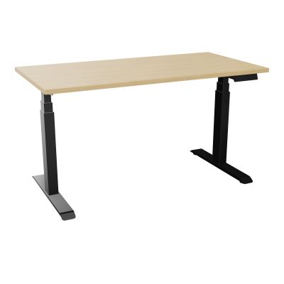 AXEL 2 BUREAU RECT 140X70 PPOBT - MOTORISE - 4 UTILISATEURS  x 2 MEM + USB R1 SG
