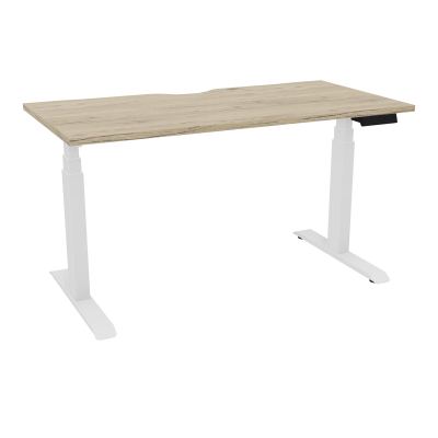 AXEL 2 BUREAU RECT 140X70 ECHANCRURE - MOTORISE - 4 UTILLISATEURS x 2 MEM + USB   R3 SO