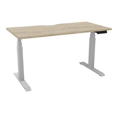 AXEL 2 BUREAU RECT 140X70 ECHANCRURE - MOTORISE - 4 UTILLISATEURS x 2 MEM + USB   R3 Z4