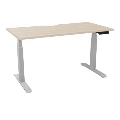 AXEL 2 BUREAU RECT 140X70 ECHANCRURE - MOTORISE - 4 UTILLISATEURS x 2 MEM + USB   RZ Z4