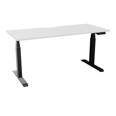 AXEL 2 BUREAU RECT 160X70 ECHANCRURE - MOTORISE - 4 UTILLISATEURS x 2 MEM + USB MG SG
