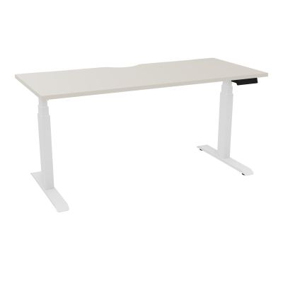 AXEL 2 BUREAU RECT 160X70 ECHANCRURE - MOTORISE - 4 UTILLISATEURS x 2 MEM + USB N5 SO