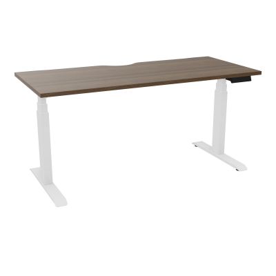 AXEL 2 BUREAU RECT 160X70 ECHANCRURE - MOTORISE - 4 UTILLISATEURS x 2 MEM + USB N6 SO