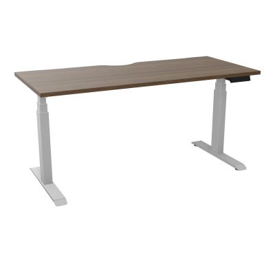 AXEL 2 BUREAU RECT 160X70 ECHANCRURE - MOTORISE - 4 UTILLISATEURS x 2 MEM + USB N6 Z4