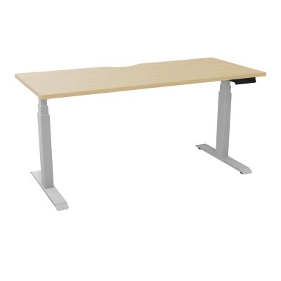 AXEL 2 BUREAU RECT 160X70 ECHANCRURE - MOTORISE - 4 UTILLISATEURS x 2 MEM + USB R1 Z4