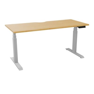 AXEL 2 BUREAU RECT 160X70 ECHANCRURE - MOTORISE - 4 UTILLISATEURS x 2 MEM + USB R5 Z4