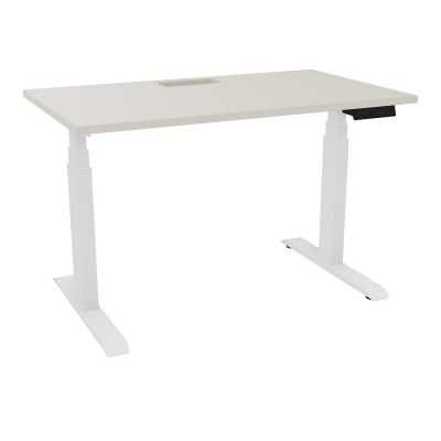 AXEL 2 BUREAU RECT 120X70+DECOUPE TRAPPE + GOUL -MOTORISE - 4 UTILLISATEURS x 2 MEM + USB