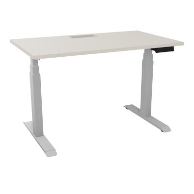 AXEL 2 BUREAU RECT 120X70+DECOUPE TRAPPE + GOUL -MOTORISE - 4 UTILLISATEURS x 2 MEM + USB