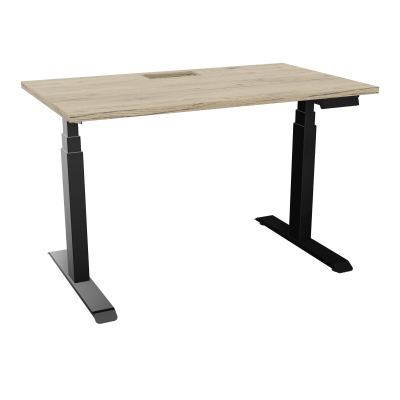 AXEL 2 BUREAU RECT 120X70+DECOUPE TRAPPE + GOUL -MOTORISE - 4 UTILLISATEURS x 2 MEM + USB