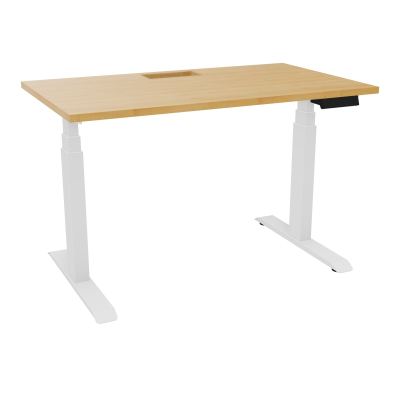 AXEL 2 BUREAU RECT 120X70+DECOUPE TRAPPE + GOUL -MOTORISE - 4 UTILLISATEURS x 2 MEM + USB