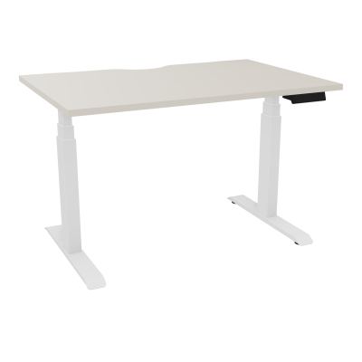 AXEL 2 BUREAU RECT L120XP80 ECHANCRURE - MOTORISE - 4 UTILLISATEURS x 2 MEM + USB   N5 SO