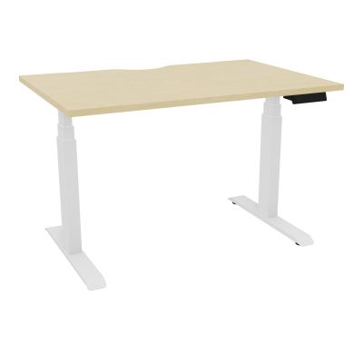 AXEL 2 BUREAU RECT L120XP80 ECHANCRURE - MOTORISE - 4 UTILLISATEURS x 2 MEM + USB   N8 SO
