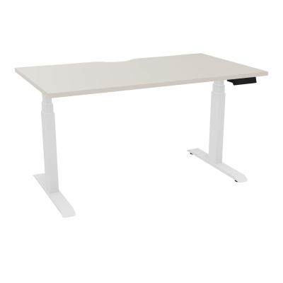 AXEL 2 BUREAU RECT L140XP80 ECHANCRURE - MOTORISE - 4 UTILLISATEURS x 2 MEM + USB   N5 SO