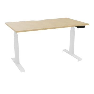 AXEL 2 BUREAU RECT L140XP80 ECHANCRURE - MOTORISE - 4 UTILLISATEURS x 2 MEM + USB   R1 SO