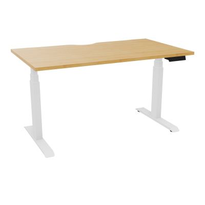 AXEL 2 BUREAU RECT L140XP80 ECHANCRURE - MOTORISE - 4 UTILLISATEURS x 2 MEM + USB   R5 SO