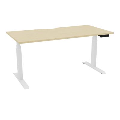 AXEL 2 BUREAU RECT L160XP80 ECHANCRURE - MOTORISE - 4 UTILLISATEURS x 2 MEM + USB   N8 SO