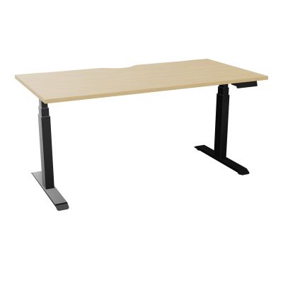 AXEL 2 BUREAU RECT L160XP80 ECHANCRURE - MOTORISE - 4 UTILLISATEURS x 2 MEM + USB   R1 SG