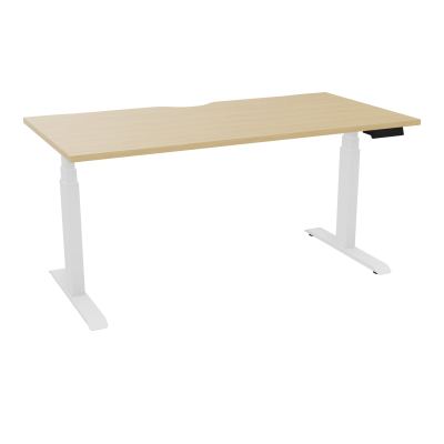 AXEL 2 BUREAU RECT L160XP80 ECHANCRURE - MOTORISE - 4 UTILLISATEURS x 2 MEM + USB   R1 SO