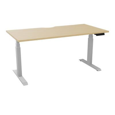 AXEL 2 BUREAU RECT L160XP80 ECHANCRURE - MOTORISE - 4 UTILLISATEURS x 2 MEM + USB   R1 Z4