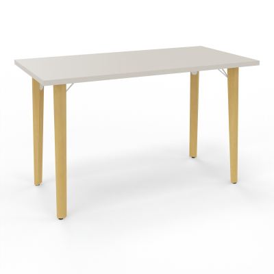 ROBIN T RECT L120 P60 PRE-PERCE OBT PIEDS PLATINE HETRE/METAL N5 SO MS