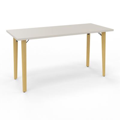 ROBIN T RECT L140 P60 PRE-PERCE OBT PIEDS PLATINE HETRE/METAL N5 SG MS