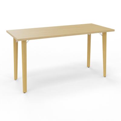 ROBIN T RECT L140 P60 PRE-PERCE OBT PIEDS PLATINE HETRE/METAL R1 SO MS