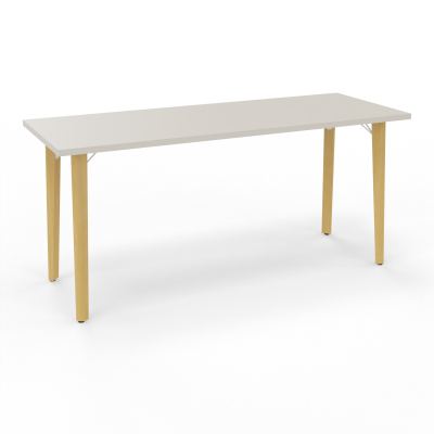 ROBIN T RECT L160 P60 PRE-PERCE OBT PIEDS PLATINE HETRE/METAL N5 SO MS