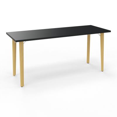 ROBIN T RECT L160 P60 PRE-PERCE OBT PIEDS PLATINE HETRE/METAL R9 SO MS