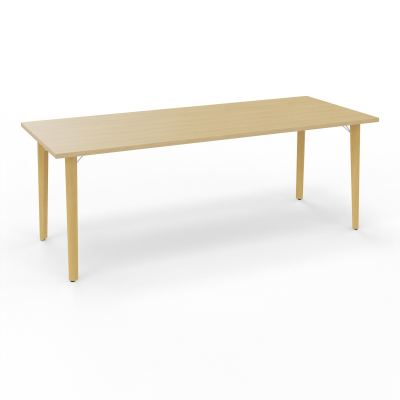 ROBIN T RECT L200 P80 PRE-PERCE OBT PIEDS PLATINE HETRE/METAL R1 SO MS
